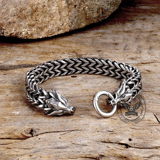 Dragon Head Stainless Steel Bracelet