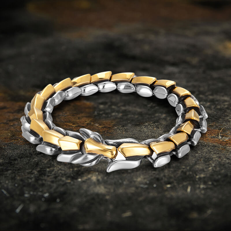 Dragon Scale Stainless Steel Bracelet