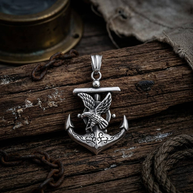 Eagle Anchor Stainless Steel Pendant