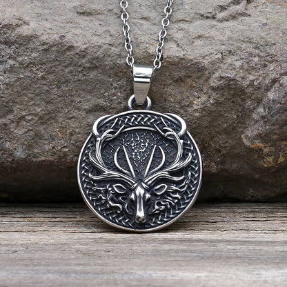 Elk Stainless Steel Pendant