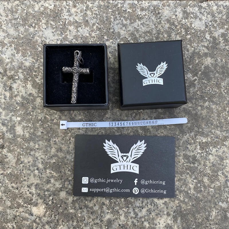 Evil Eye Cross Stainless Steel Pendant
