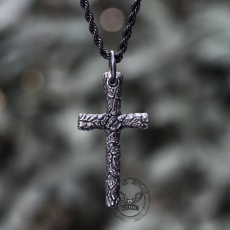 Evil Eye Cross Stainless Steel Pendant