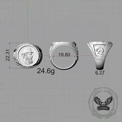 Explorer Elephant Sterling Silver Ring