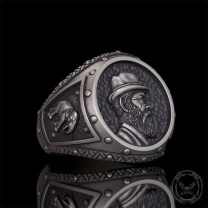 Explorer Elephant Sterling Silver Ring