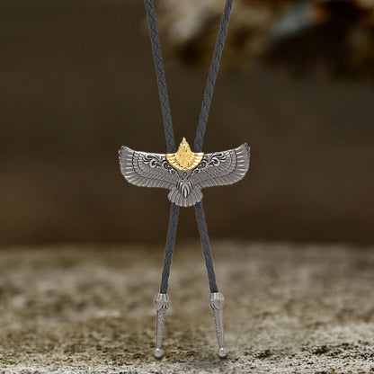 Flying Eagle Alloy Animal Bolo Tie