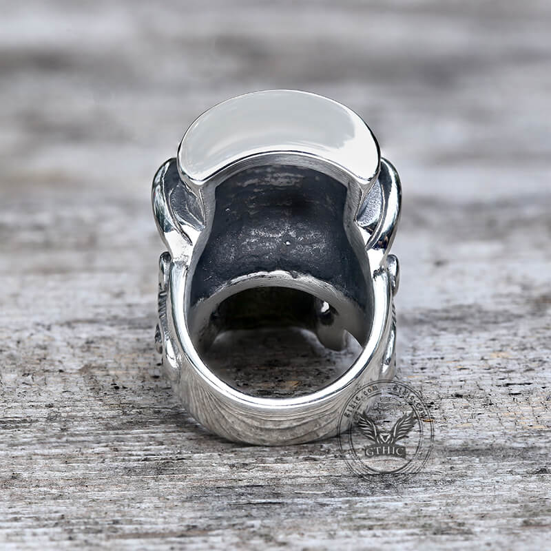 Gentleman Skull Stainless Steel Ring