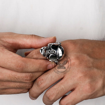 Goggles Skull Stainless Steel Ring