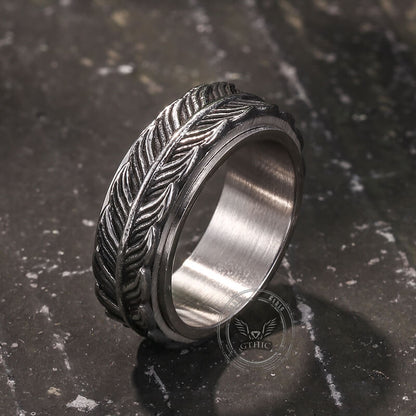 Goldfish Tail Stainless Steel Spinner Ring