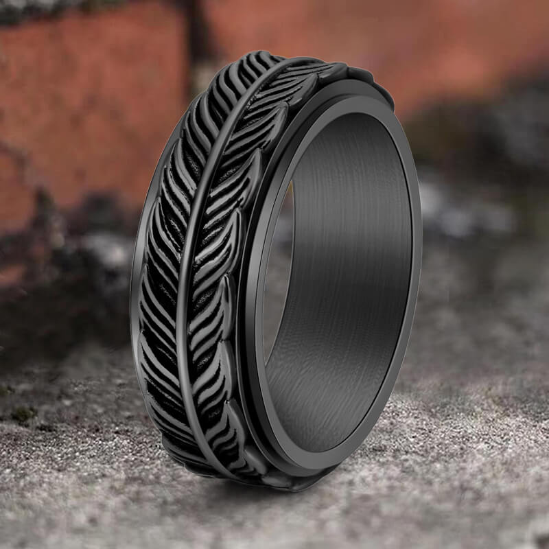 Goldfish Tail Stainless Steel Spinner Ring