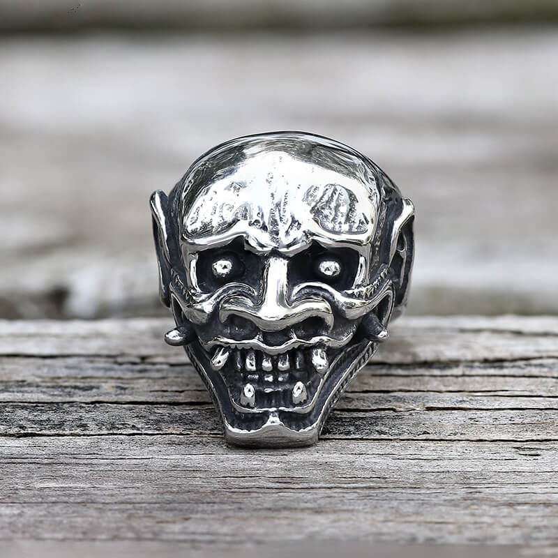 Hannya Oni Stainless Steel Ring
