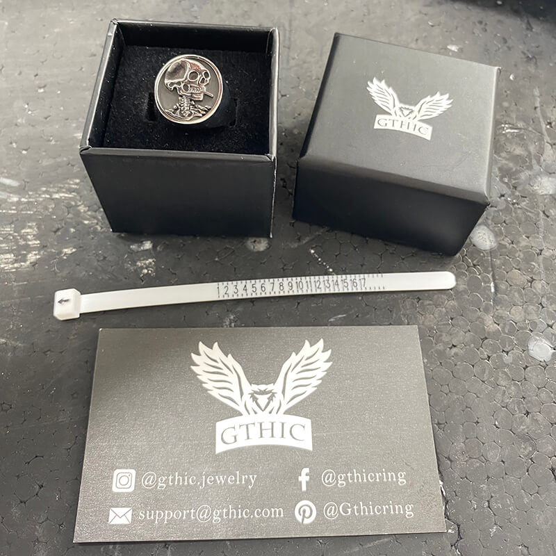 Hobo Skeleton Stainless Steel Ring