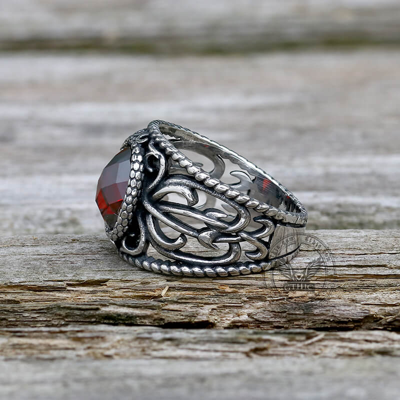 Hollow Design Stainless Steel Snake Ring
