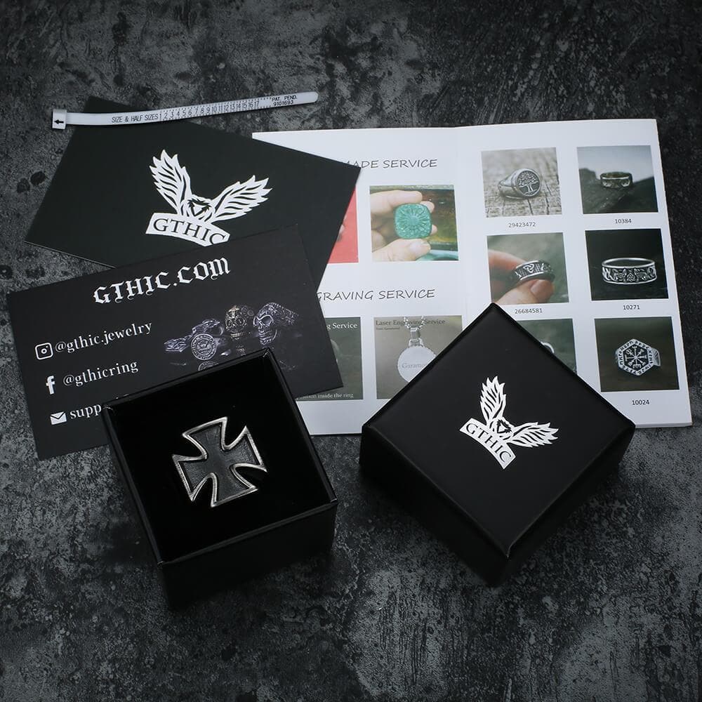 Iron Cross Stainless Steel Ring