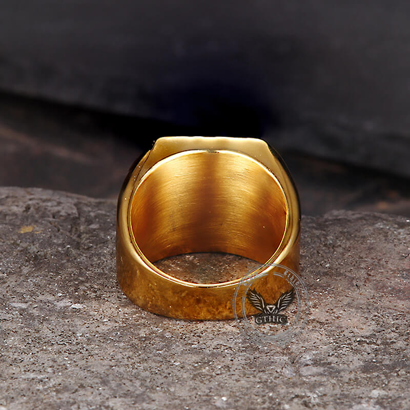 Jerusalem Cross Stainless Steel Christian Ring