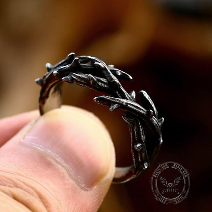 Jesus Crown of Thorns Stainless Steel Ring