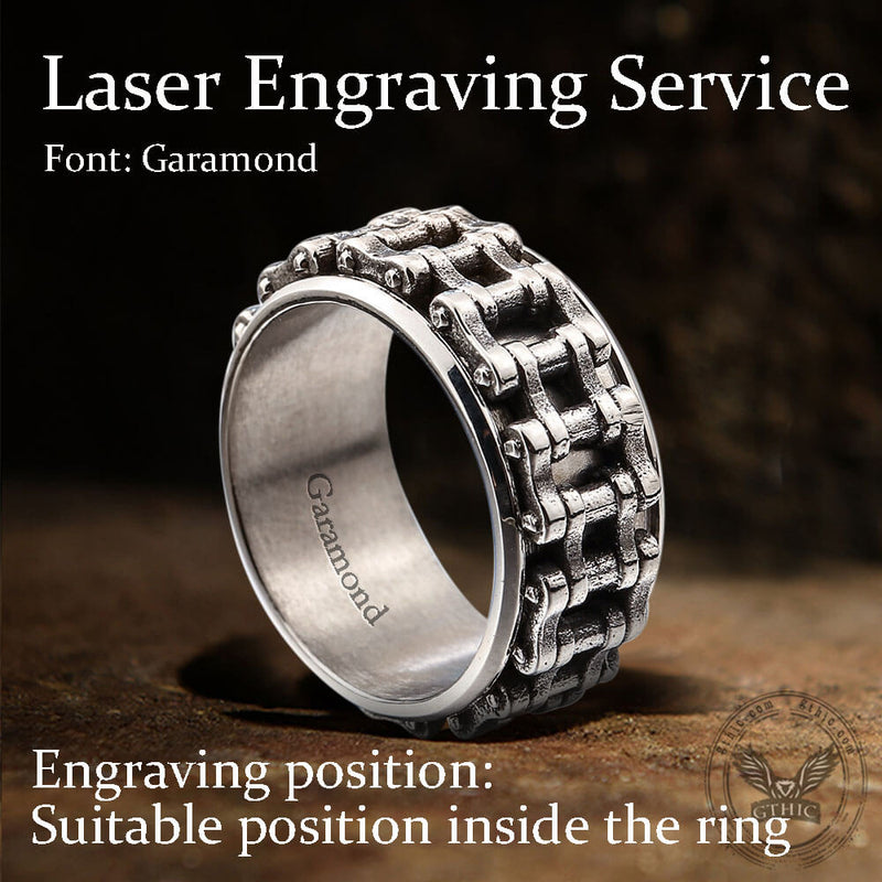 Motorcycle Chain Stainless Steel Spinner Ring
