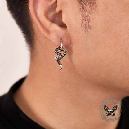 Octopus Tentacle Stainless Steel Earrings