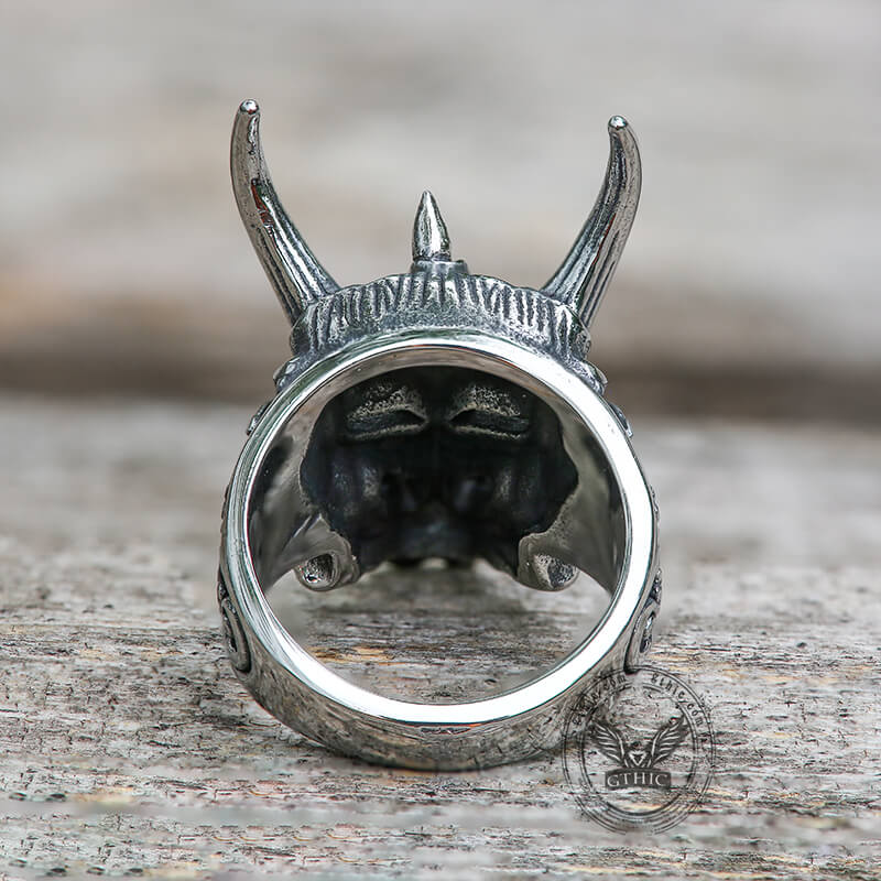 Oni Mask Stainless Steel Ring
