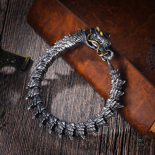 Oriental Dragon Stainless Steel Bracelet