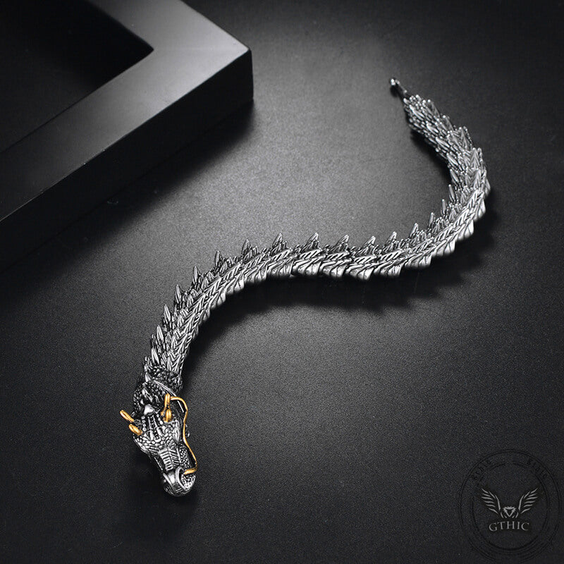 Oriental Dragon Stainless Steel Bracelet