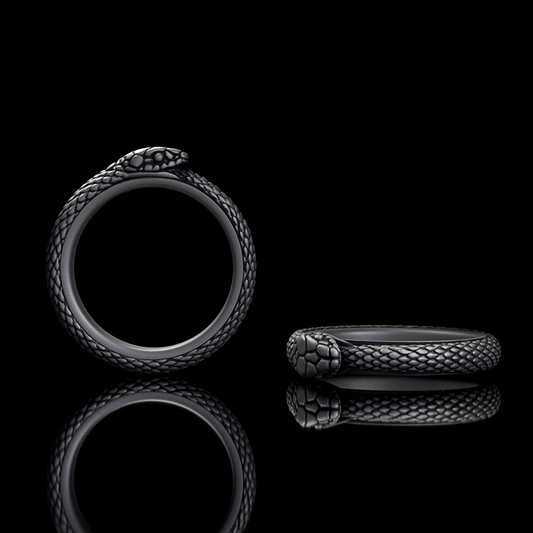 Ouroboros Sterling Silver Spinner Ring