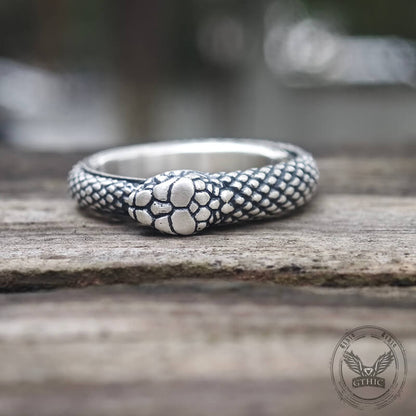 Ouroboros Sterling Silver Spinner Ring