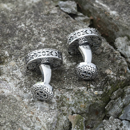 Pattern Brass Fixed Backing Cufflinks