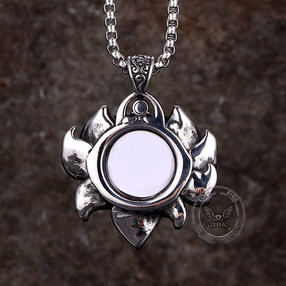 Pattern Devil Eye Stainless Steel Pendant