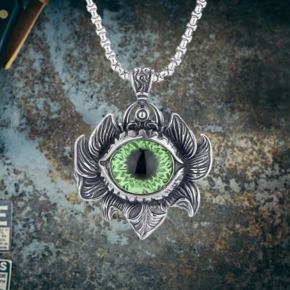 Pattern Devil Eye Stainless Steel Pendant