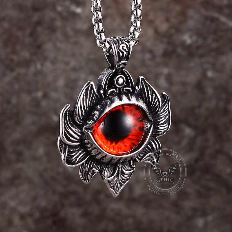 Pattern Devil Eye Stainless Steel Pendant
