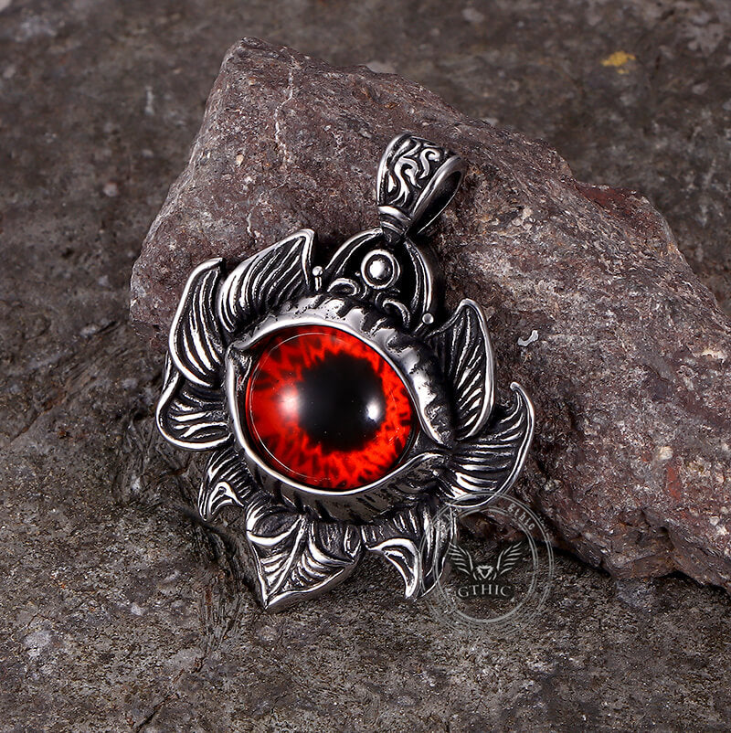 Pattern Devil Eye Stainless Steel Pendant