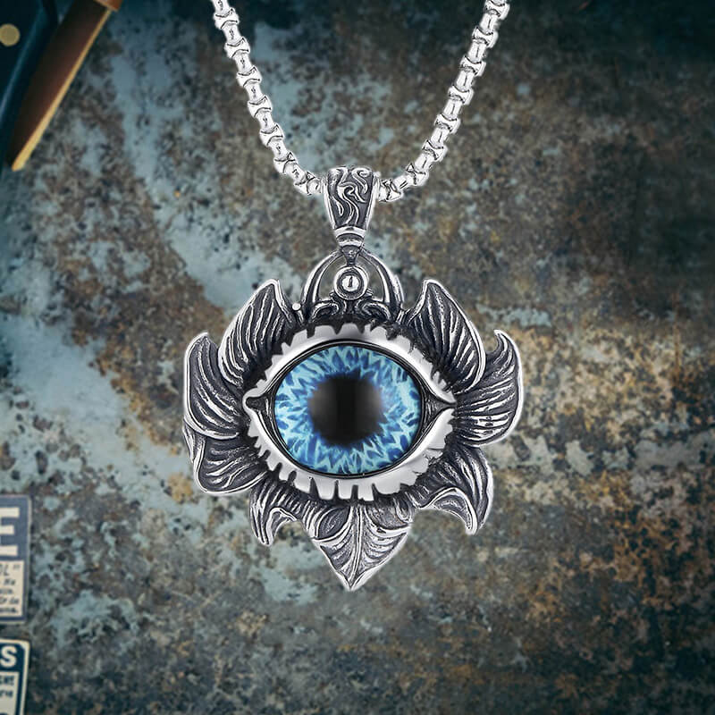 Pattern Devil Eye Stainless Steel Pendant