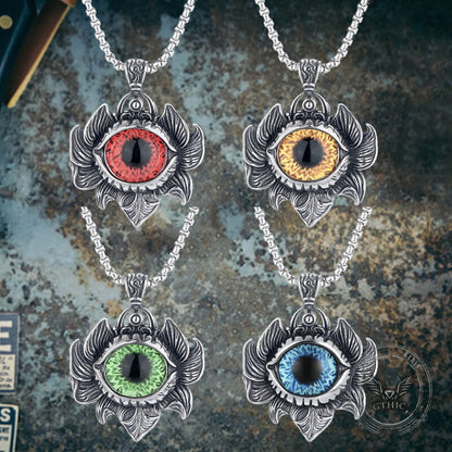 Pattern Devil Eye Stainless Steel Pendant