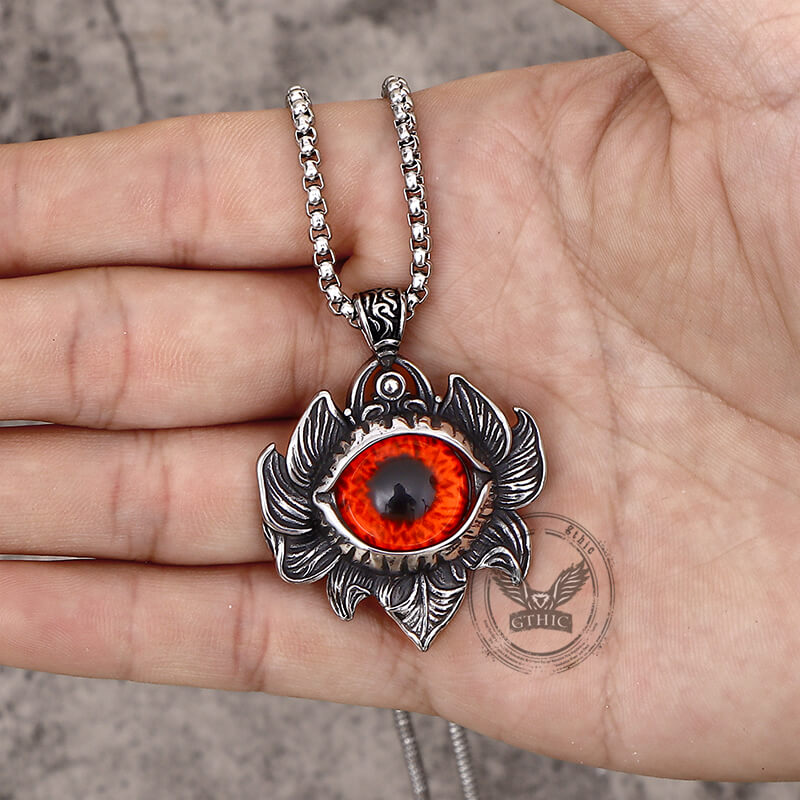 Pattern Devil Eye Stainless Steel Pendant