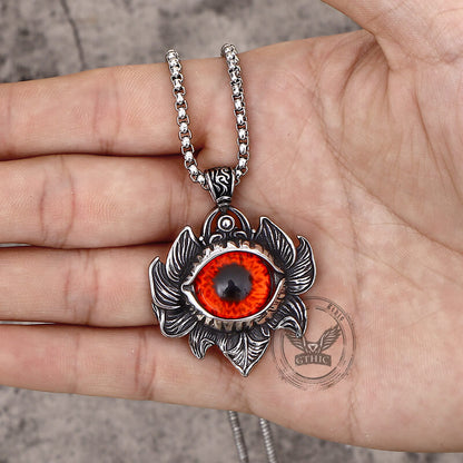Pattern Devil Eye Stainless Steel Pendant