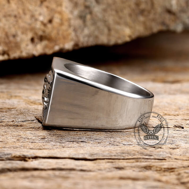 Pistol Gun Stainless Steel Ring