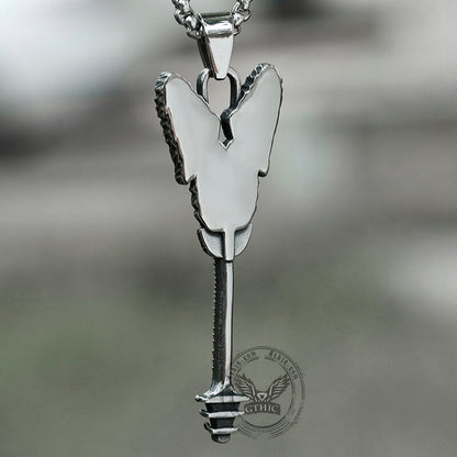 Rock Guitar Stainless Steel Pendant