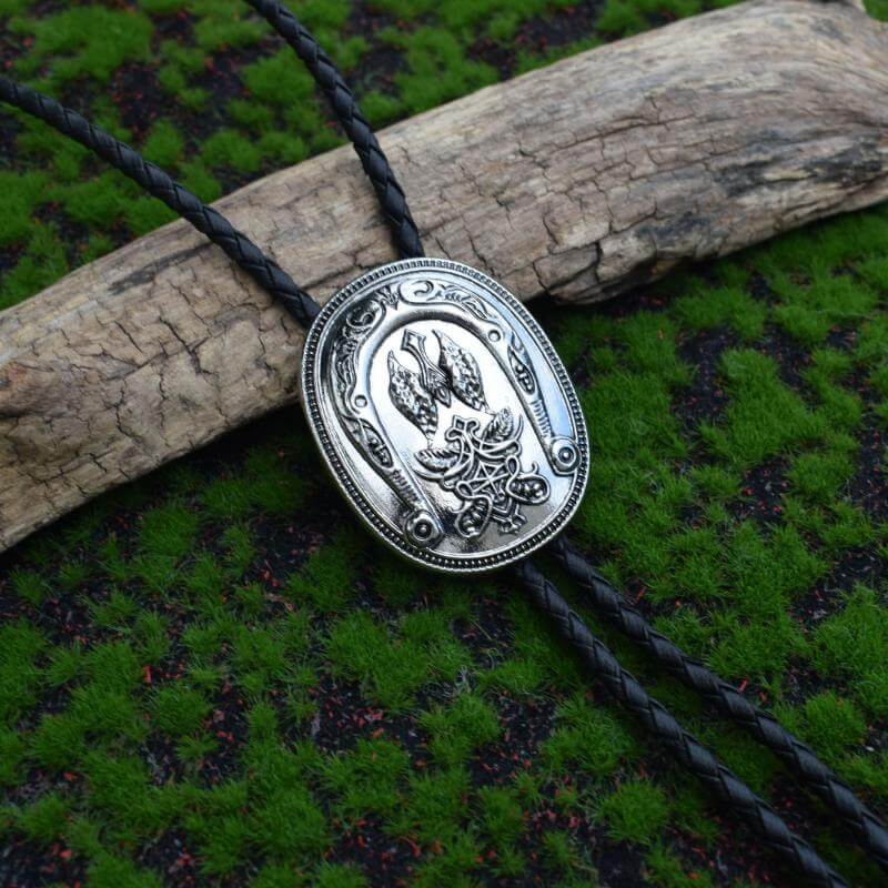 Rose Rabbit Mushroom Alloy Cowboy Bolo Tie
