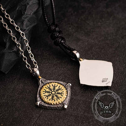 Rune Totem Sterling Silver Viking Pendant