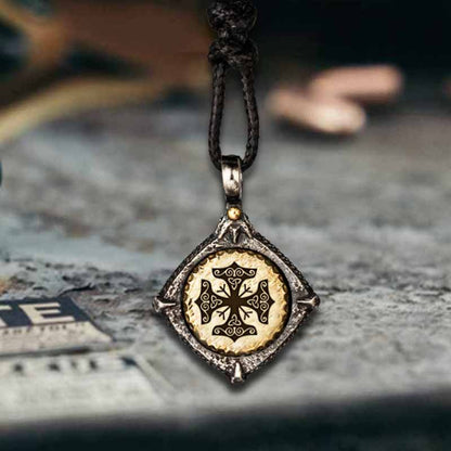 Rune Totem Sterling Silver Viking Pendant