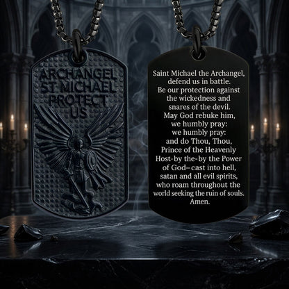 Saint Michael Archangel Stainless Steel Protection Pendant