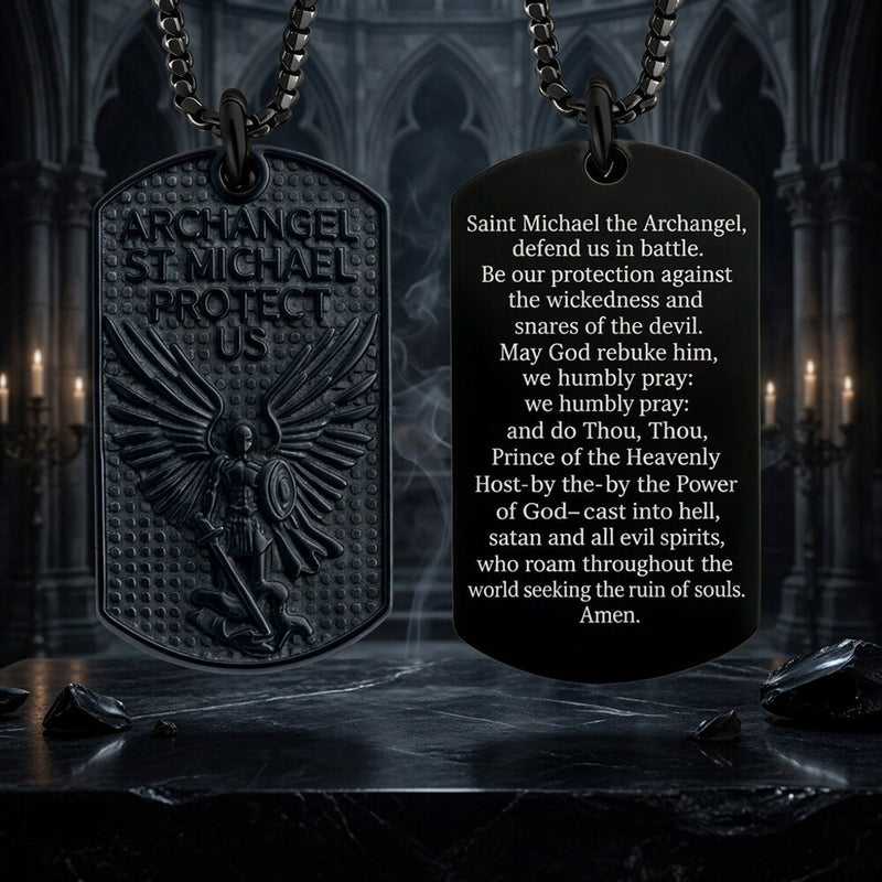 Saint Michael Archangel Stainless Steel Protection Pendant