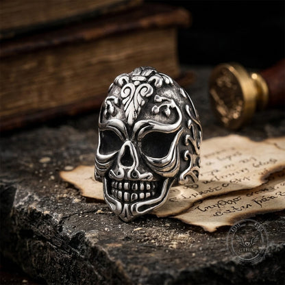 Skull Filigree Stainless Steel Gothic Ring