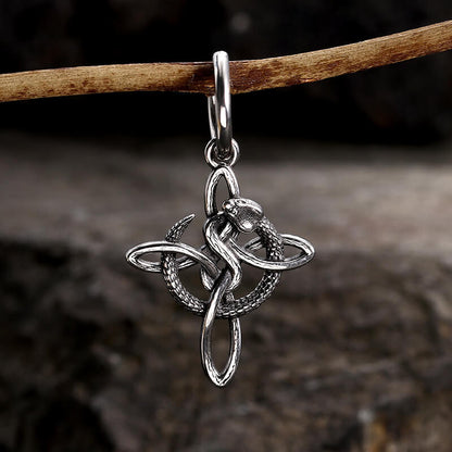Snake Celtic Knot Stainless Steel Earrings