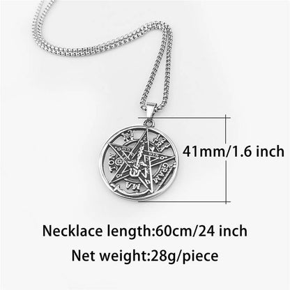 Solomon Pentagram Stainless Steel Pendant