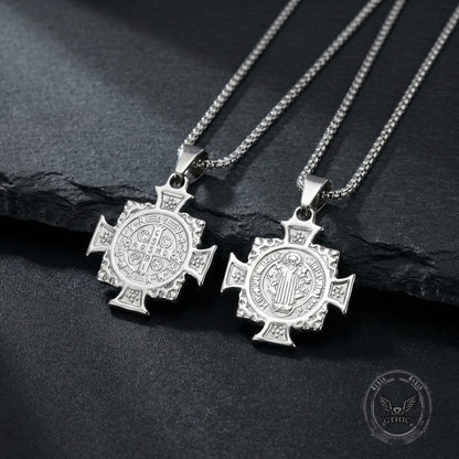St. Benedict Cross Stainless Steel Pendant