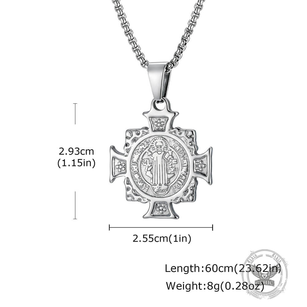 St. Benedict Cross Stainless Steel Pendant