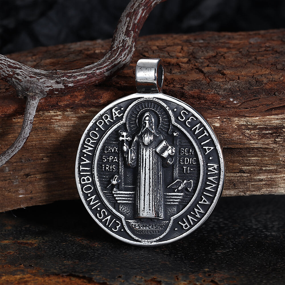 St. Benedict Medal Stainless Steel Pendant