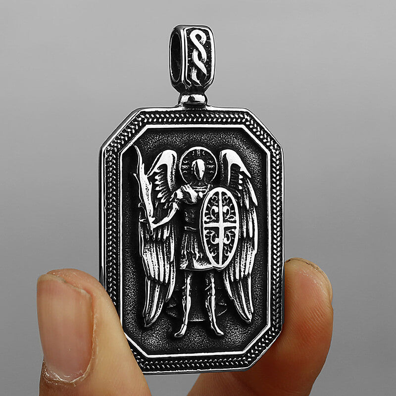 St. Michael Archangel Medal Stainless Steel Pendant