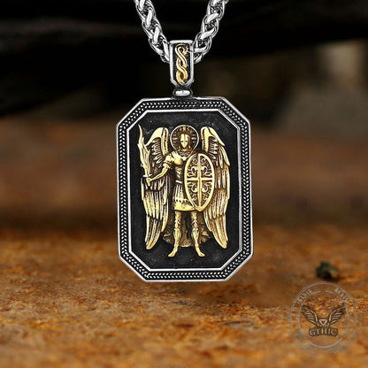 St. Michael Archangel Medal Stainless Steel Pendant